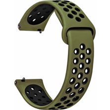 Basias Amazfit Bip - Bip Lite - Bip U Pro-Bip 3 - Bip 3 Pro Delikli Spor Silikon Kayış