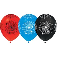 Çıtı Pıtı Store Örümcek Baskılı 12" Pastel Balon