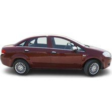 Mavi Tuning Fıat Linea Krom Cam Çıtası Paslanmaz Çelik Krom 8 Parça