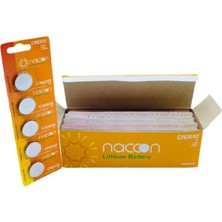 Naccon 100 Adet Naccon CR2032 3V Lithium Pil