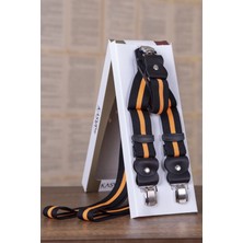 Kasva Deri Orijinal Deri Klipsli Desenli Pantolon Askılığı