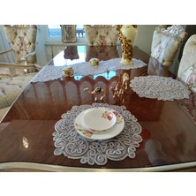 Neu Bella Home Neubella Home Amerikan Servis Supla Ve Runner Seti 6 Kişilik Sarmaşık Set Masa Ve Sunum Takımı Çeyiz Kapiçino