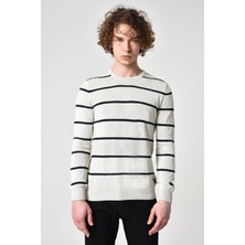 Alexander Gardi Çizgili Pamuklu Kazak (E22-5703)