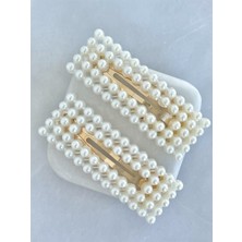 Seda Bijuteri Incili Çerçeve Çıtçıt Toka