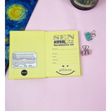 Giftmoda Dobarlan Bıragma Gendini Tasarımlı Sert Kapaklı Mini Defter