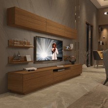 Decoraktiv Trendstyle 8ys Slm Tv Ünitesi Tv Sehpası Naturel Ceviz