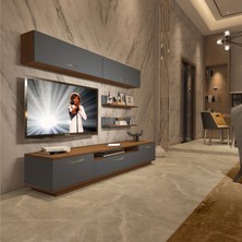 Decoraktiv Trendstyle 5 Mdf Tv Ünitesi Tv Sehpası Ceviz Antrasit