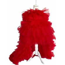 Zühre Balaban Red Crinoline Kırmızı Tütü Kız Çocuk Abiye, Özel Gün, Yılbaşı, Nedime, Christmas Dress