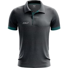 Joxly Polo Yaka Gri Kamp Tişört