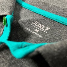 Joxly Polo Yaka Gri Kamp Tişört