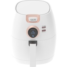 Sem Akıllı Aircook Yağsız Kızartma Sıcak Hava Fritöz - Airfryer 8 Program SC301