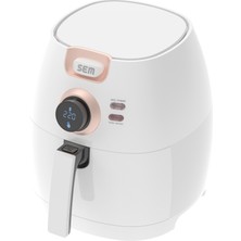 Sem Akıllı Aircook Yağsız Kızartma Sıcak Hava Fritöz - Airfryer 8 Program SC301