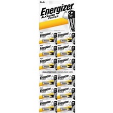 Energizer AAA İnce Alkaline Power 1.5V Pil 12'li Ambalaj