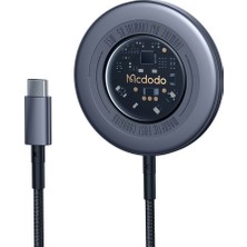 Mcdodo CH-2330 15W Magsafe Hızlı Şarj Cihazı - Koyu Gri