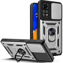 MTK Moveteck Xiaomi Redmi Note 11 Pro Uyumlu Kılıf Kamera Korumalı Sürgülü Yüzüklü Armor Military Tank Sürgülü+Vega+Xiaomi+Redmi+Note+11+Pro