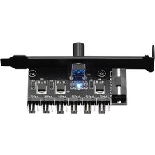 Roba 6 Port Fan Çoğaltıcı Hız Kontrol Kartı Molex Güç Giriş Soketi 12V