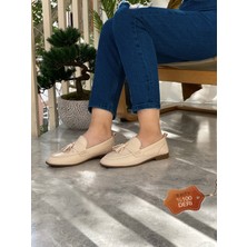 Brity Kadın Püskül Detaylı Hakiki Deri Loafer