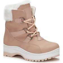 Vicco Alexis Çocuk Patik Bot Pudra Renk Düz Topuklu Rahat Taban Özellikli