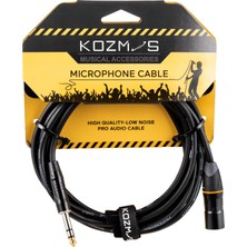 Kozmos KCL-061-3M Xlr-Trs 6,35MM Stereo 3mt Kablo