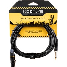 Kozmos KCL-062-3M Xlr-Ts 6,35MM Mono 3mt Kablo