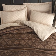 Enlora Home Kolay Ütülenir Nevresim Takımı Çift Kişilik Creative Kahve