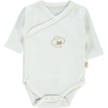 Civil Baby Bebek Organik Çıtçıtlı Badi 0-6 Ay Ekru