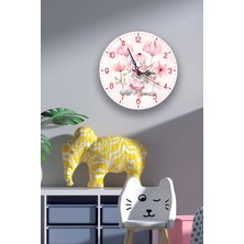 instababyrooms Çocuk Odası Sessiz Akar Duvar Saati Modelleri Model No: 263