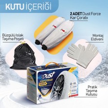 Dust Araç Lastiği Kar Çorabı Yüksek Kalite Kırmızı