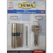 Yuma Kilit Yuma Standart Pirinç Bilyalı Saten Tuzaklı ( 68MM )