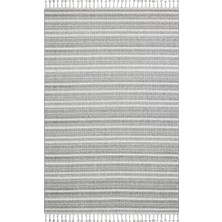 Eko Halı Soho Sh 21 Ivory Grey Hav Toz Vermez Hasır Dokuma Modern Makine Halısı