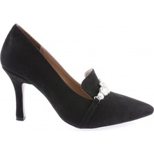 DGN K3105-22K Kadin Sivri Burun Kristal Taşli Ince Topuklu Ayakkabi