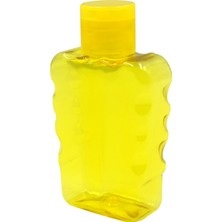 Deembro 100 ml Sarı Plastik Şişe+Fliptop Boş Şişe 100 ml Boş Kolonya Şişesi Şampuan Şişesi Boş Plastik Şişe 100 Adet