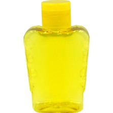 Deembro 100 ml Sarı Plastik Şişe+Fliptop Boş Şişe 100 ml Boş Kolonya Şişesi Şampuan Şişesi Boş Plastik Şişe 100 Adet