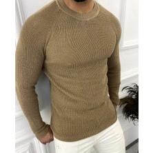 Elku Moda Kazak Slim Fit Triko Dar Kesim Kazak