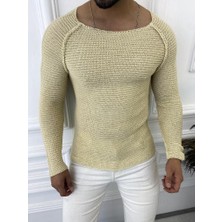 Elku Moda Kazak Slim Fit Triko Dar Kesim Kazak