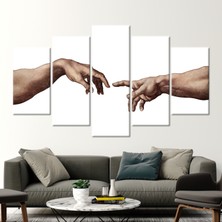 Kayra Export 5 Parçalı Mix Kanvas Tablo Modern Kanvas Soyut Duvar Süsü Michelangelo Hediye Kanvas