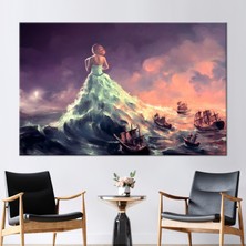 Kayra Export 1 Parça Kanvas Tablo Asbortrakt Deniz Posteri Tekne 3 Boyutlu Kanvas   Hediye Kanvas