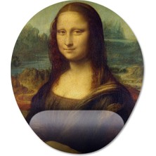 Pixxa Mona Lisa Bilek Destekli Mousepad Model - 1 Oval