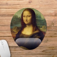 Pixxa Mona Lisa Bilek Destekli Mousepad Model - 1 Oval