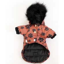 Max Design Pet Mont Pati Desenli Kahverengi Köpek Kedi Kıyafeti