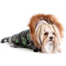 Max Design Pet Mont Kamuflaj Desenli Köpek Kedi Kıyafeti