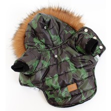 Max Design Pet Mont Kamuflaj Desenli Köpek Kedi Kıyafeti