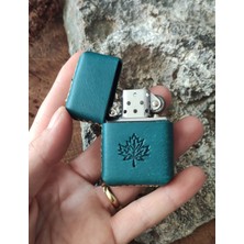 Atölye Çınar El Yapımı Hakiki Deri Kılıflı Zippo Çakmak