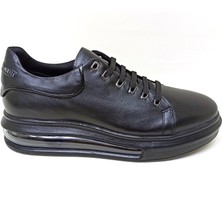 Lucıano Bellini Siyah Deri Erkek Casual Ayakkabı