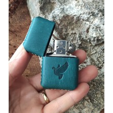 Atölye Çınar El Yapımı Hakiki Deri Kılıflı Zippo Çakmak