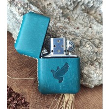 Atölye Çınar El Yapımı Hakiki Deri Kılıflı Zippo Çakmak