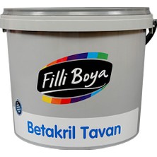 Filli Boya Betakril Tavan Boyası 10 kg Mat Beyaz Yüksek Kapatıcılık ve Kolay Uygulama