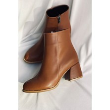 Mida Shoes 400 Taba Deri Kadın Bot