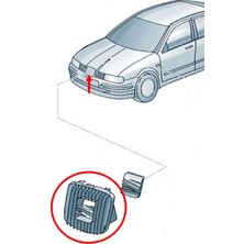 After Seat Toledo 1999-2004 Ön Panjur Izgarası 1M0853651F