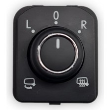 After Seat Tarraco 2019-2023 Dış Dikiz Aynası Ayarlama Düğmesi Otomatik Katlama Kolu Krom 3G0959565C